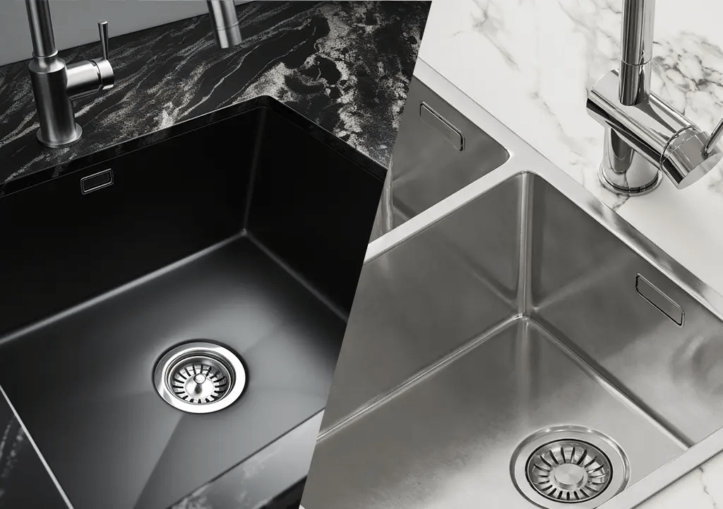 سینک استیل و گرانیتی